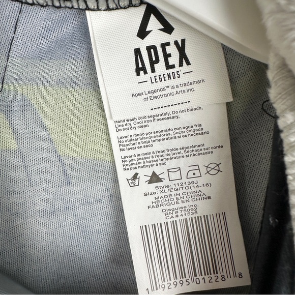 Disguise Apex Legends Octane Costume Jumpsuit 7/8, 10/12, 14/16 Halloween - Picture 14 of 16